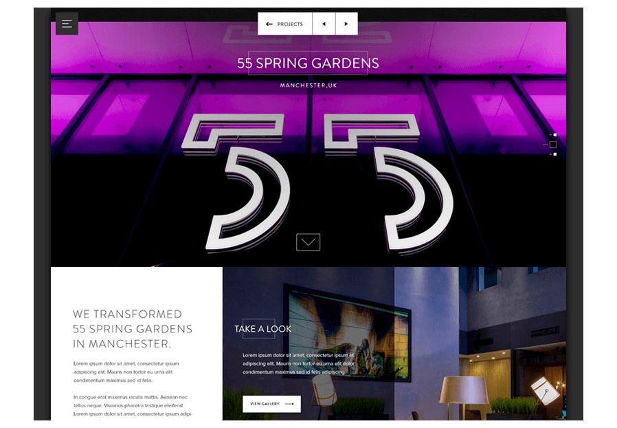 Kinzolmana created the website for construction company ARCO to present their services